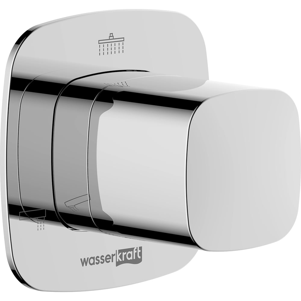 Изображение товара WasserKraft A313 - тройной переключатель, латунь, хром