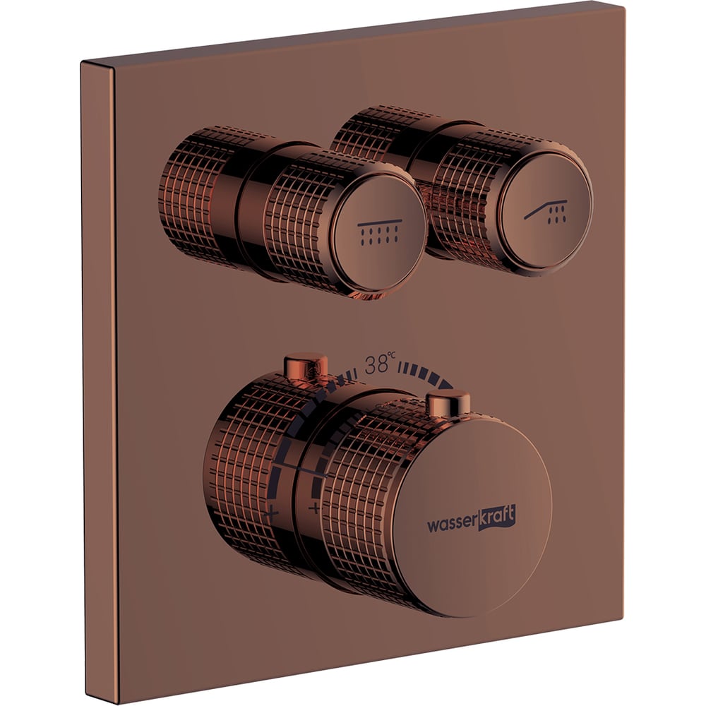 Изображение товара Термостатический смеситель WasserKRAFT Asphe для ванны и душа 7748 Thermo