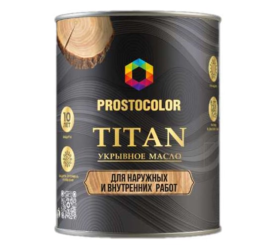 Изображение товара Укрывное масло PROSTOCOLOR TITAN антрацит, 2 л 101623