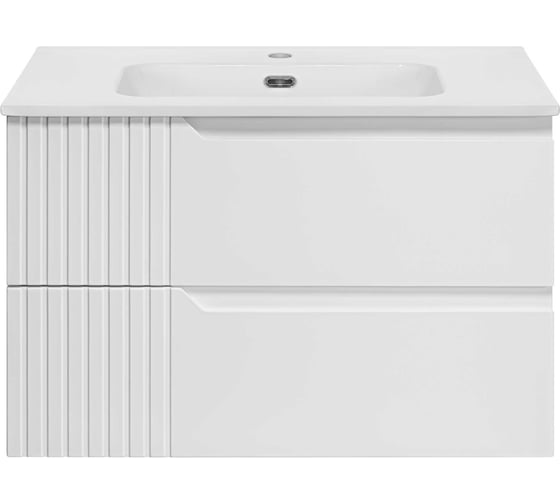 Изображение товара Тумба-умывальник Tivolli 80 подвесная (белая) с раковиной Brevita УТ000027206