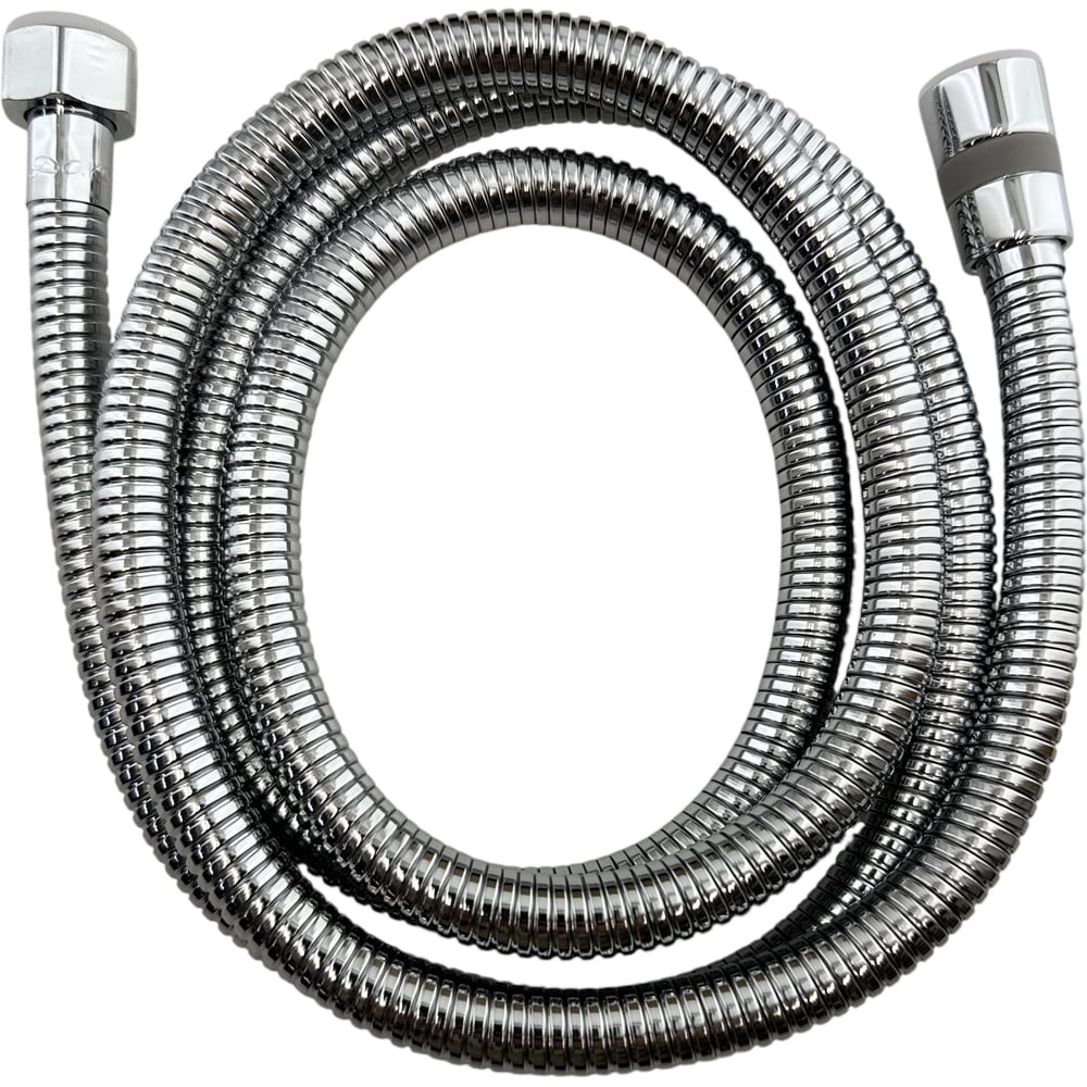 Изображение товара Шланг для душа GRIALE 150 мм-190 мм, втулки латунные, с подшипником 360, гайки металические, внутренний шланг NBR, в коробке ZM2286-150