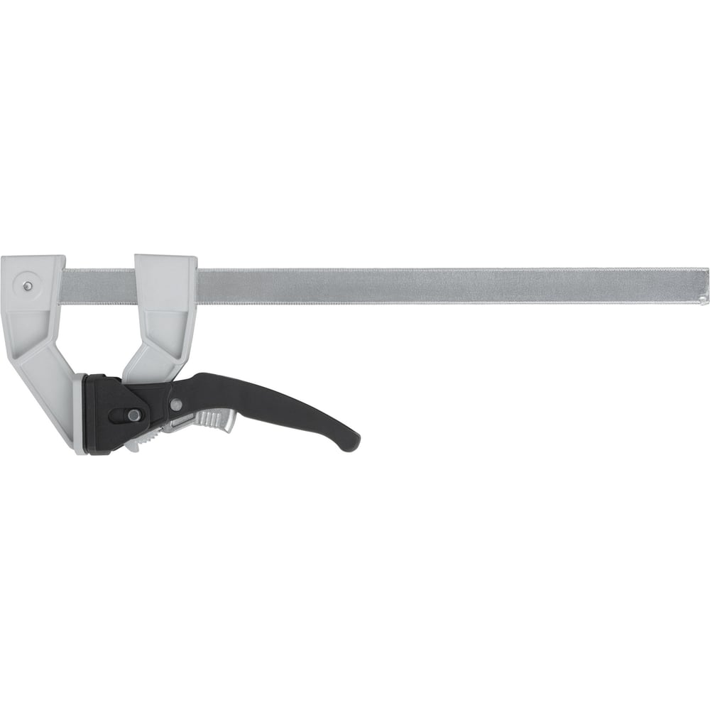 Изображение товара Струбцина рычажная быстрозажимная FIT усилие сжатия 200 кг, рычажный храповый механизм, металлический корпус, Профи, 90 х 300 мм 59174