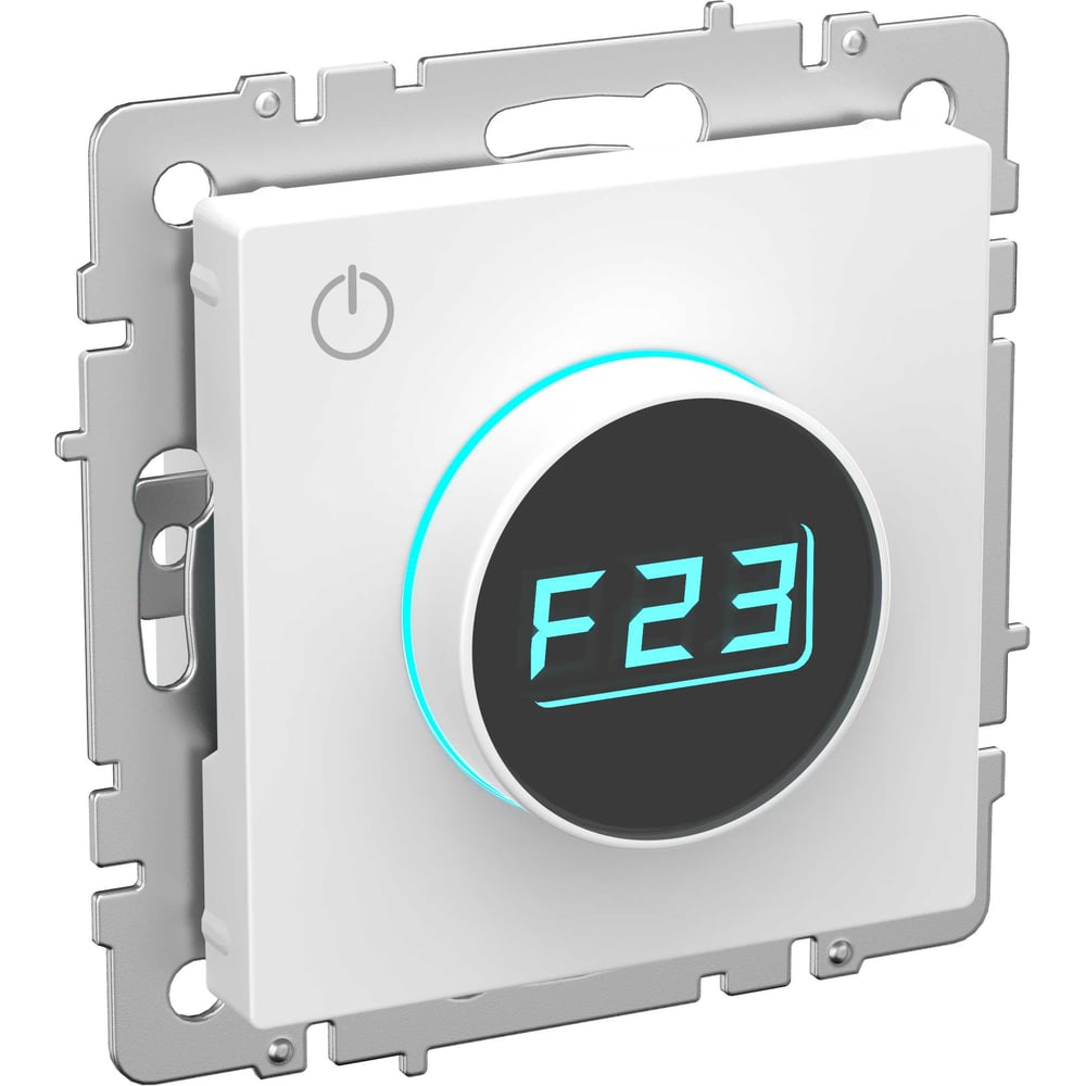 Изображение товара IEK BRITE BR-RT11-K91: термостат с цифровым дисплеем, встроенная установка