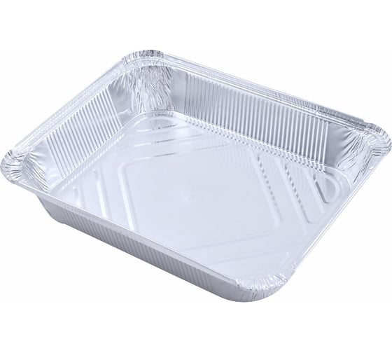 Изображение товара Одноразовые формы для выпечки МУЛЬТИДОМ набор 3 шт размер 21х16х3,5 см объем 1040 мл, алюминий МО8-103