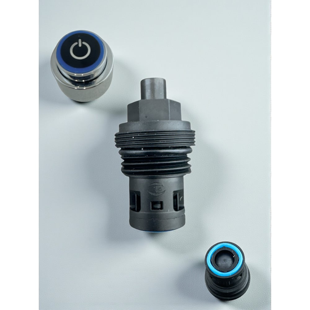 Изображение товара GRIALE DK364 переключатель дивертора душа M22X1.6 резиновый пластик черный матовый