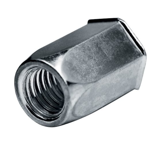 Изображение товара Заклепка-гайка ОПМ 110019 М10 zn шестигр. уменьш. бурт. 2я длина (3,0-6,0) ОПМ 200 шт УТ000155703