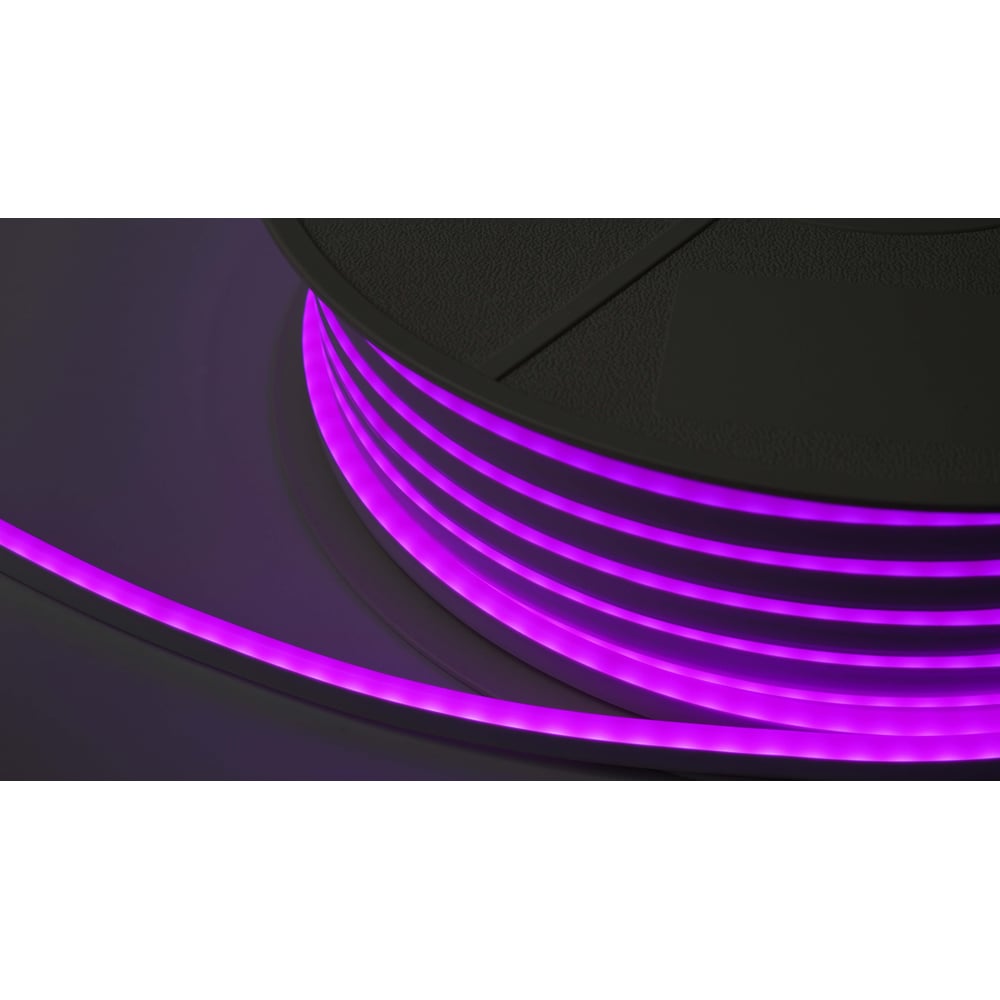 Изображение товара Неон тонкий DIAMOND LED 12V, (5 п.м.) пурпурный NEON-6X12-SIL-DC12-PURPLE-10mm-MEN
