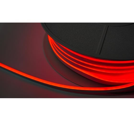 Изображение товара Неон тонкий DIAMOND LED 12V, (5 п.м.) красный NEON-6X12-SIL-DC12-RED-10mm-MEN