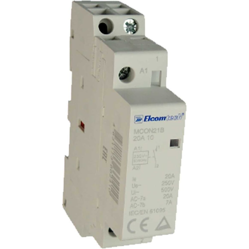 Изображение товара Контактор модульный MCON21B-20-10-230AC - 20A, 1NO, DIN-рейка
