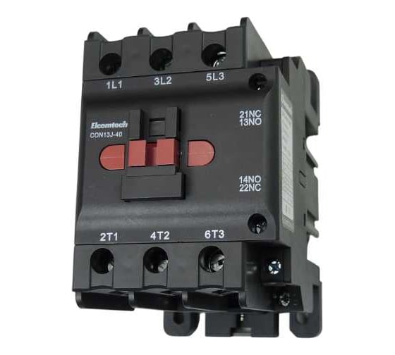 Изображение товара Контактор накладной ELCOMTECH CON13J-40-3011-380AC 40A 1NO 1NC 380VAC УТ-00034005