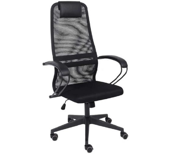 Изображение товара Офисное кресло KSG Kingstyle Insider Black, арт. PMK 003.238, DMS, крестовина черна, сетка черная (аналог BK-8 Ирис) KS-001480