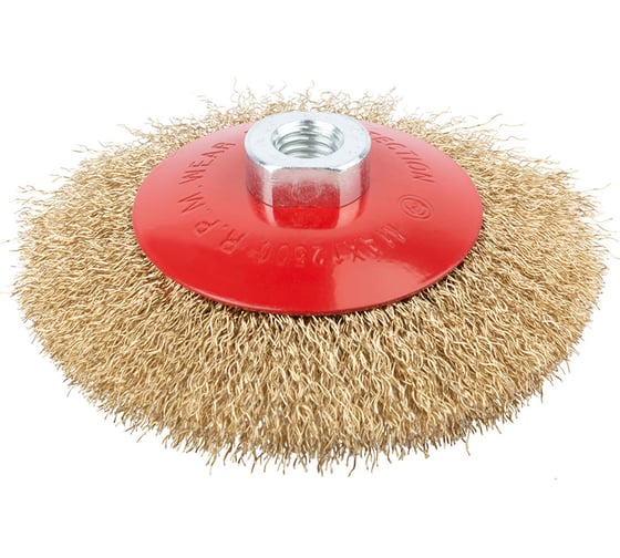 Изображение товара Щетка коническая Flexione М14 из латунированной проволоки 115х0.3мм 10000143