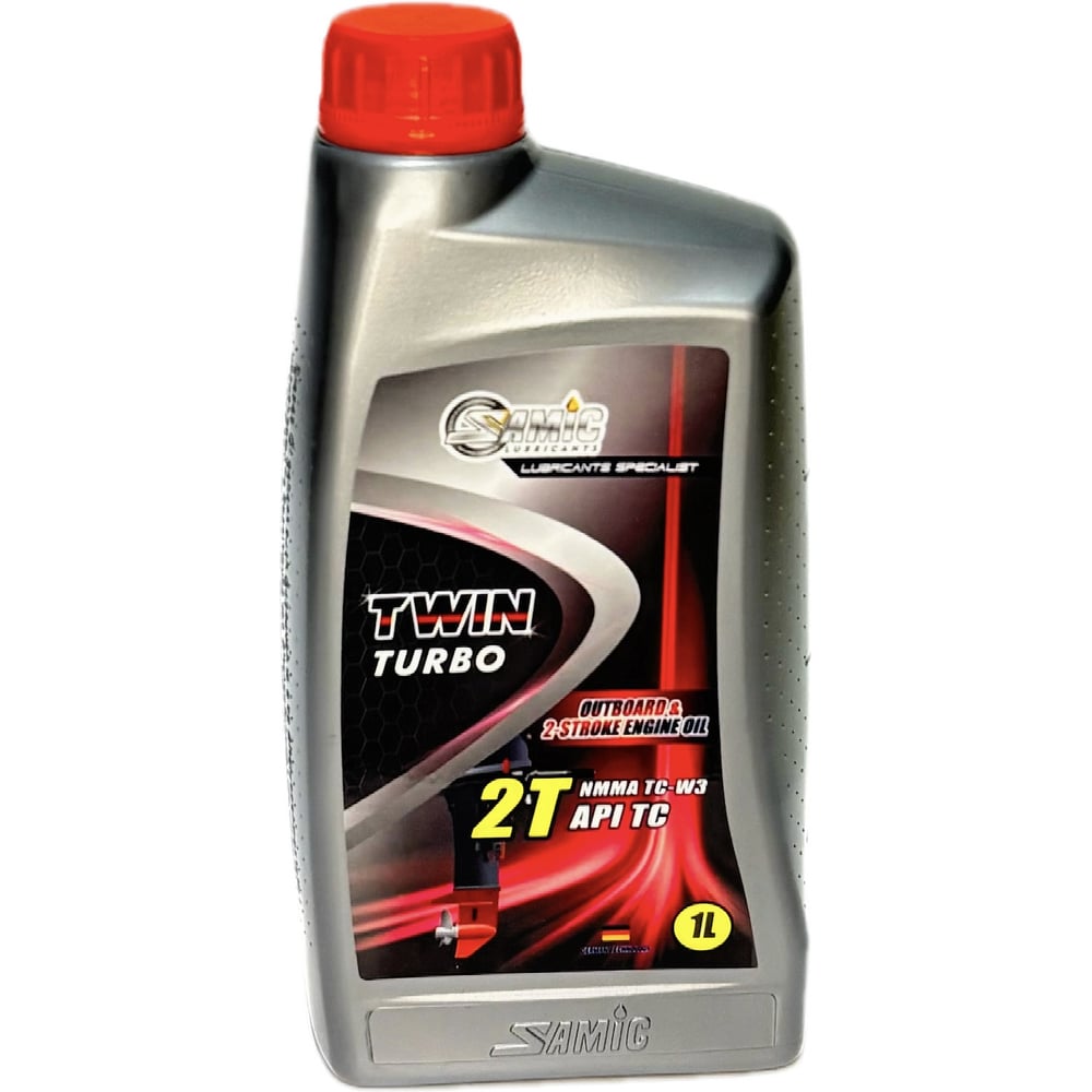 Изображение товара Масло SAMIC Twin Turbo 2T API TC/JASO FD, 1л SEMO-02-12x1L