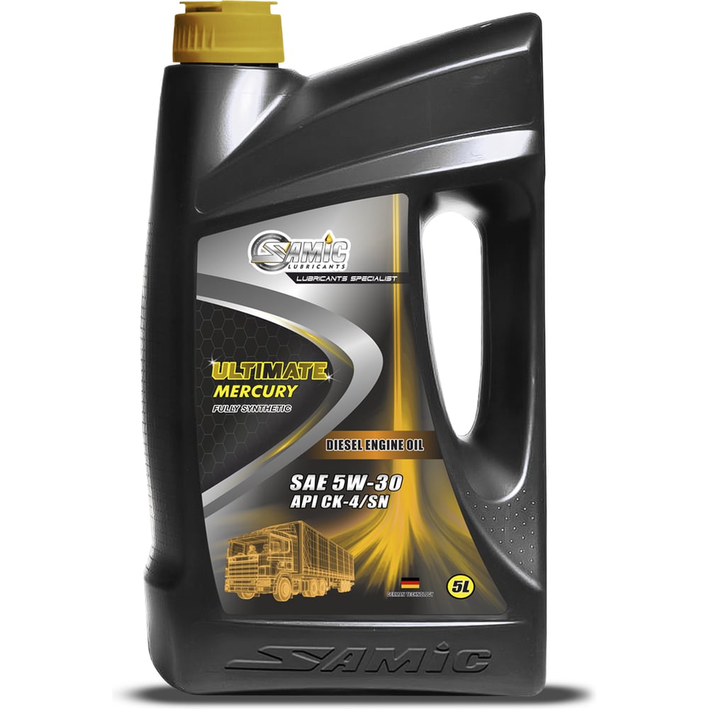 Изображение товара Масло SAMIC Ultimate Mercury 5W-30 API CK-4/SN, 5л SHDO-01-4x5L Изображение товара Масло SAMIC Ultimate Mercury 5W-30 API CK-4/SN, 5л SHDO-01-4x5L