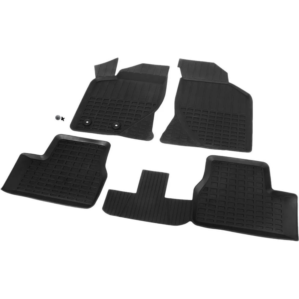 Изображение товара Коврики салона Rival RIVAL, для Lada Granta лифтбек, седан, хэтчбек, универсал 2011-2018 2018-/Kalina I, II седан, хэтчбек, универсал 2004-2018/ Kalina Cro RIV16001001