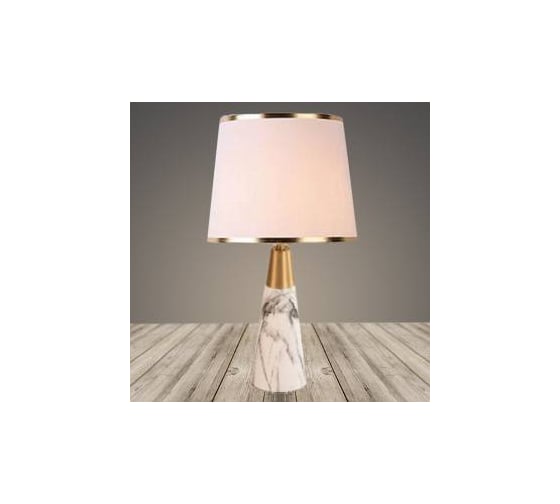 Изображение товара Настольная лампа Росток A21003 FGD+WT золото/белый абажур h480 1х40W E27, DIY22 988013700