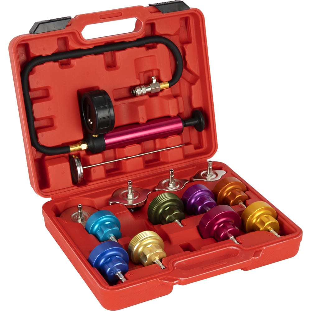 Изображение товара Набор для проверки герметичности в системе охлаждения WIEDERKRAFT WDK-214334 Изображение товара Набор для проверки герметичности в системе охлаждения WIEDERKRAFT WDK-214334