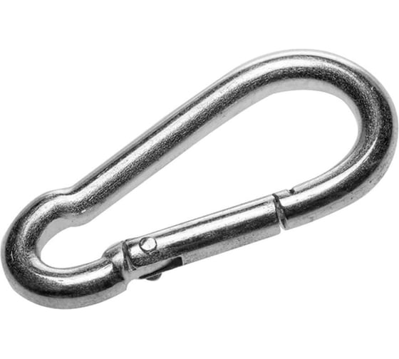 Изображение товара Пожарный карабин, нержавейка, DIN 5299 A2, М4, малая фасовка (20 шт.) КРЕП-КОМП кпон4мф
