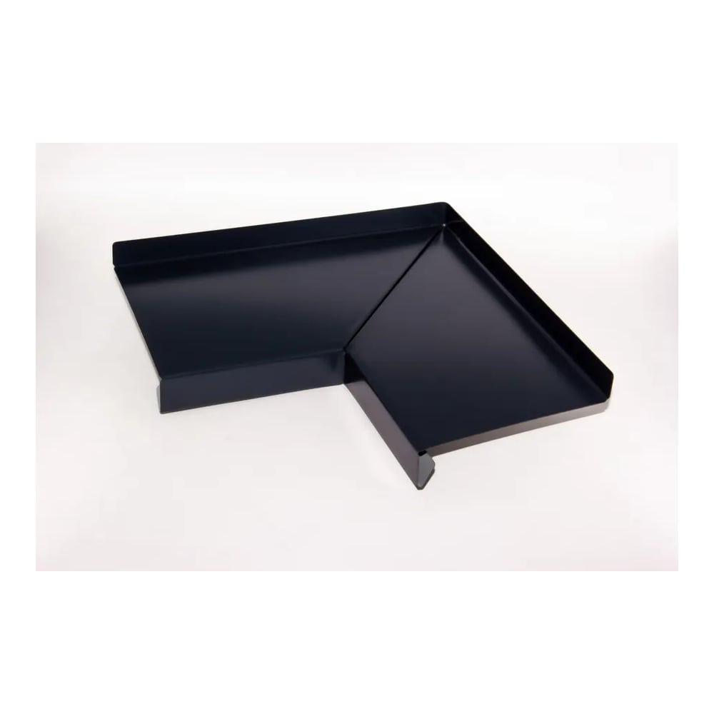 Изображение товара Угол для отлива внутренний ПРОФМЕТСТИЛЬ серый 7024, полка 150 мм 1303