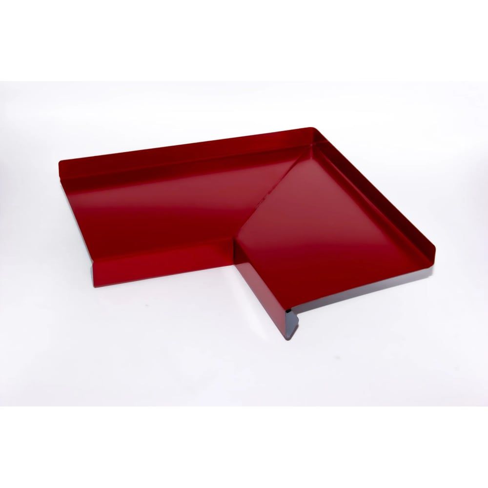 Изображение товара Угол для отлива внутренний ПРОФМЕТСТИЛЬ красный 3011, полка 150 мм 1295