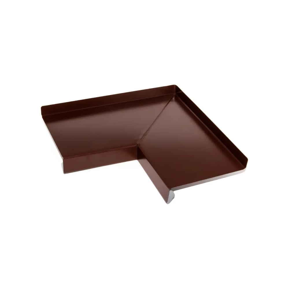 Изображение товара Угол для отлива внутренний ПРОФМЕТСТИЛЬ коричневый 8017, полка 50 мм 1258