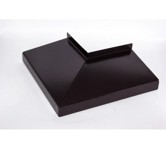 Изображение товара Угол для отлива внутренний ПРОФМЕТСТИЛЬ тёмно-коричневый 8019, полка 90 мм 1276