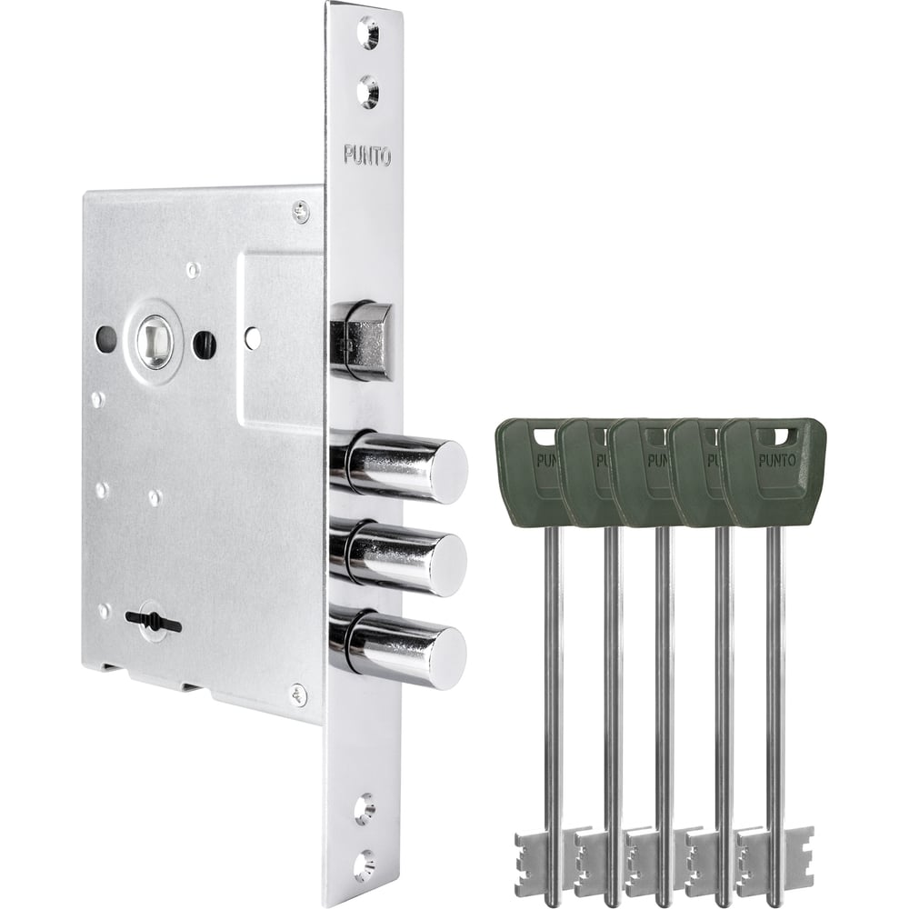 Изображение товара Замок Punto MDV30/S-65.77 CP цилиндр хром с длинным ключом