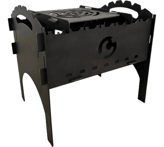 Изображение товара Мангал сборный с подставкой ТехноАгрегат (ключ), с покраской 2.2сп