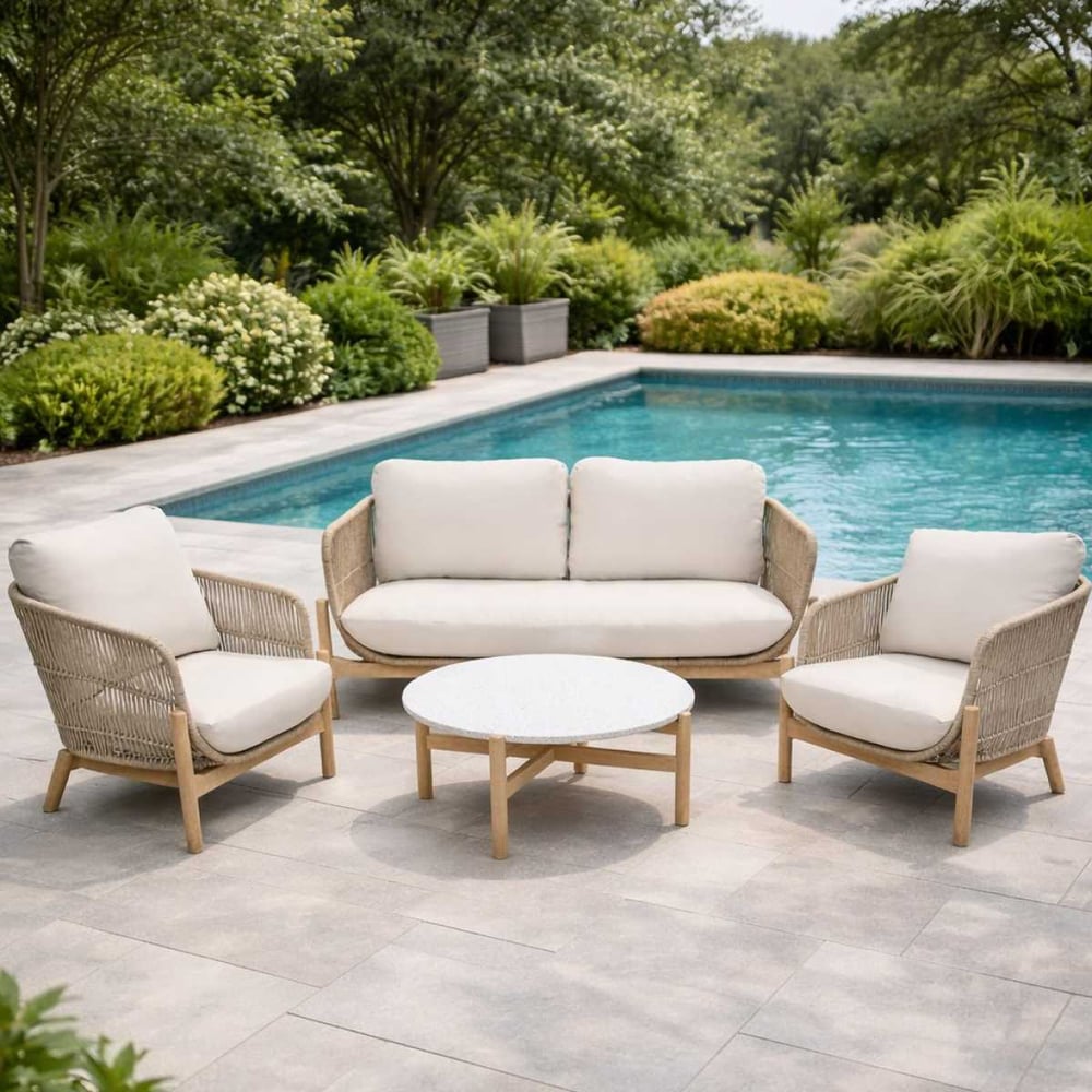 Изображение товара Набор садовой мебели ELEONORA, лаунж-зона с 2-х местным диваном из акации Royal Family 111-21-21