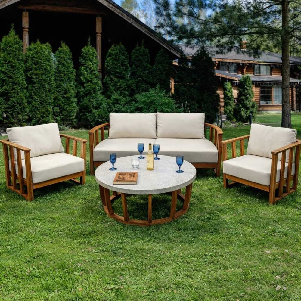 Изображение товара Набор садовой мебели ELLIOT, лаунж-зона из акации Royal Family 115-21