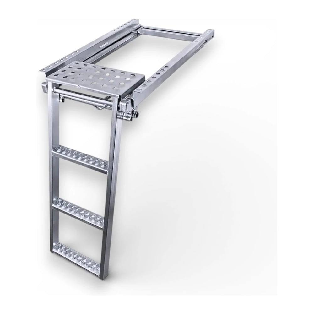 Изображение товара Лестница выдвижная с площадкой для большегрузов ТехноАгрегат 3 ступени 950.00