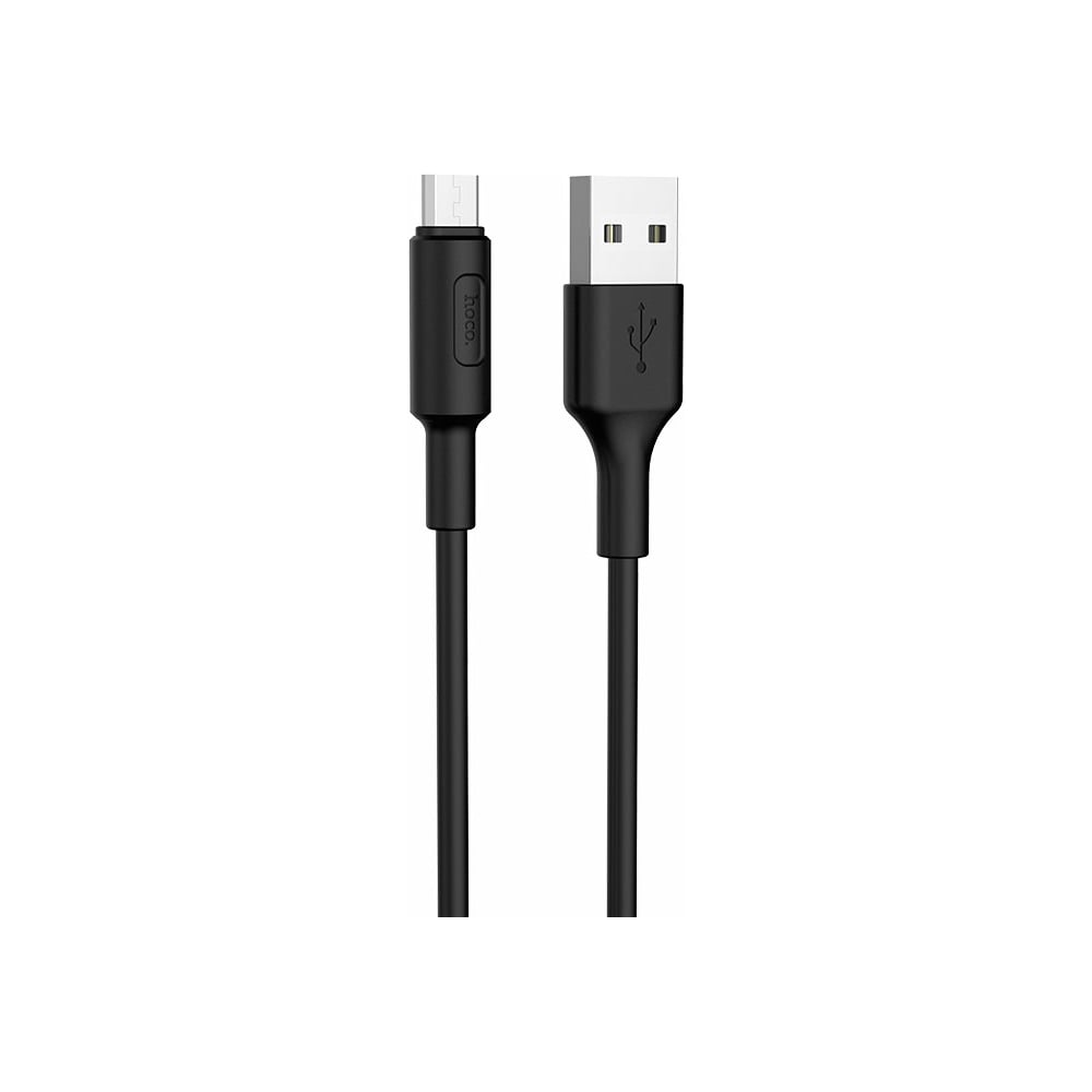 Изображение товара Кабель USB 2.0 Hoco X25 AM/microBM 1м черный надежный быстрый передачи данных