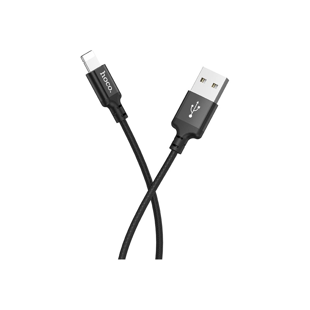 Изображение товара Кабель USB 2.0 Hoco X14 AM/Lightning 2м черный
