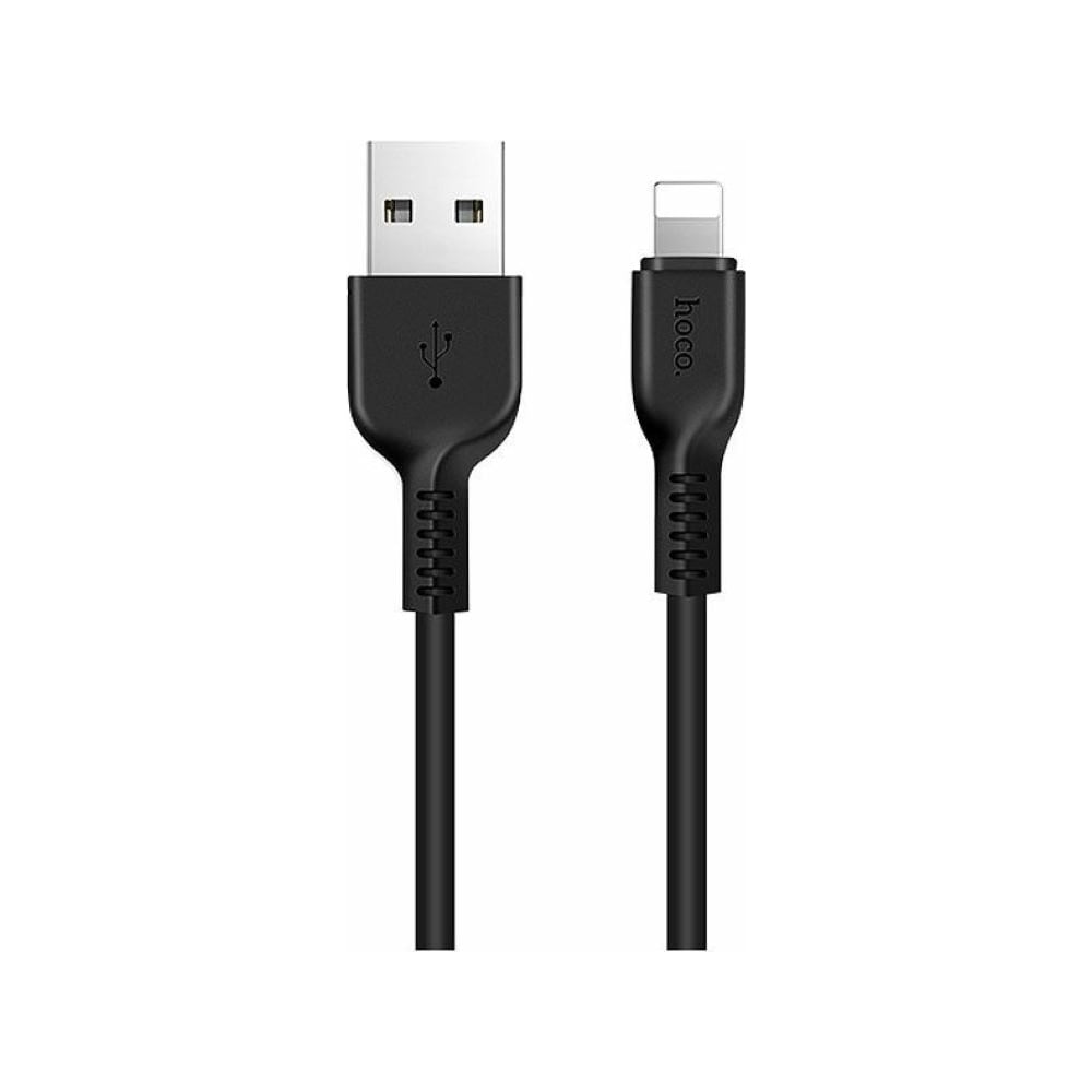 Изображение товара Кабель USB 2.0 Hoco X13 с Lightning и USB разъемами 1м черный