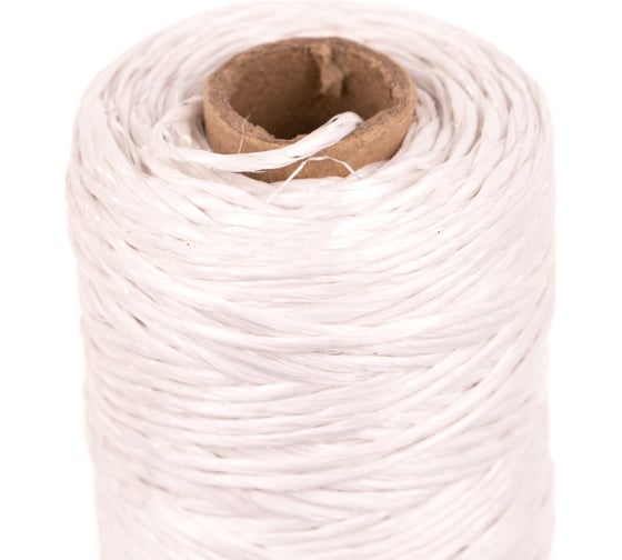 Изображение товара Шпагат полипропиленовый белый (1.6 мм; 130 м; 1 ктекс) Зубр 50100-130