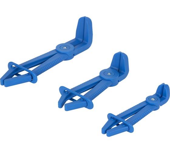 Изображение товара Зажимы для шлангов с фиксатором изогнутые набор WIEDERKRAFT WDK-214404