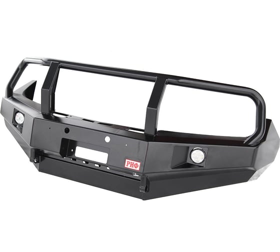 Изображение товара Бампер передний РИФ Toyota Land Cruiser 76/78 2007+ c доп. фарами и защитной дугой, с площадкой под RIF076-10350