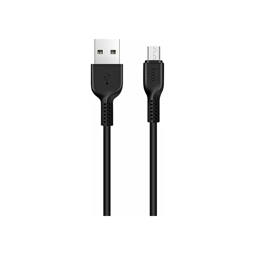 Изображение товара Кабель USB 2.0 Hoco X13, AM/microBM, черный, 1м, ток до 2.4 А