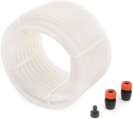 Изображение товара Поливочный шланг Жук Люкс 3/4", 3-х слойный, прозрачный, 25 м 7107-00 4630035337107