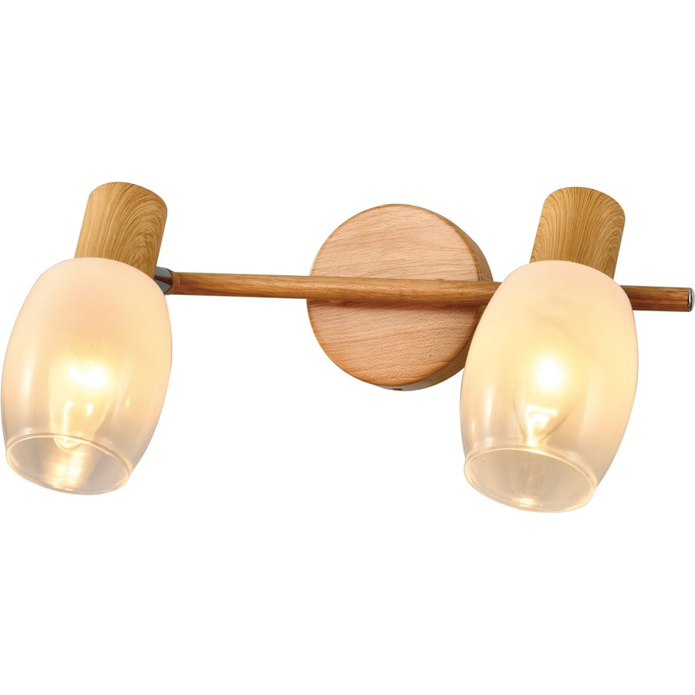 Изображение товара Спот Светиль 21390/2 WOOD+CR дерево+хром 2x40W E14 h130, 24 988385670