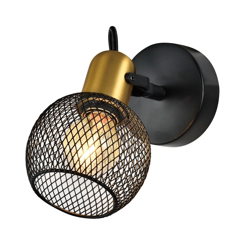 Изображение товара Спот Светильник Спот Светиль 22750/1 BK+BRASS 40W E14