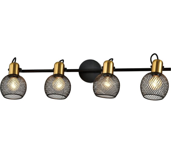 Изображение товара Спот Светиль 22750/4 BK+BRASS черный+латунь 4x40W E14 h130, 24 988386207