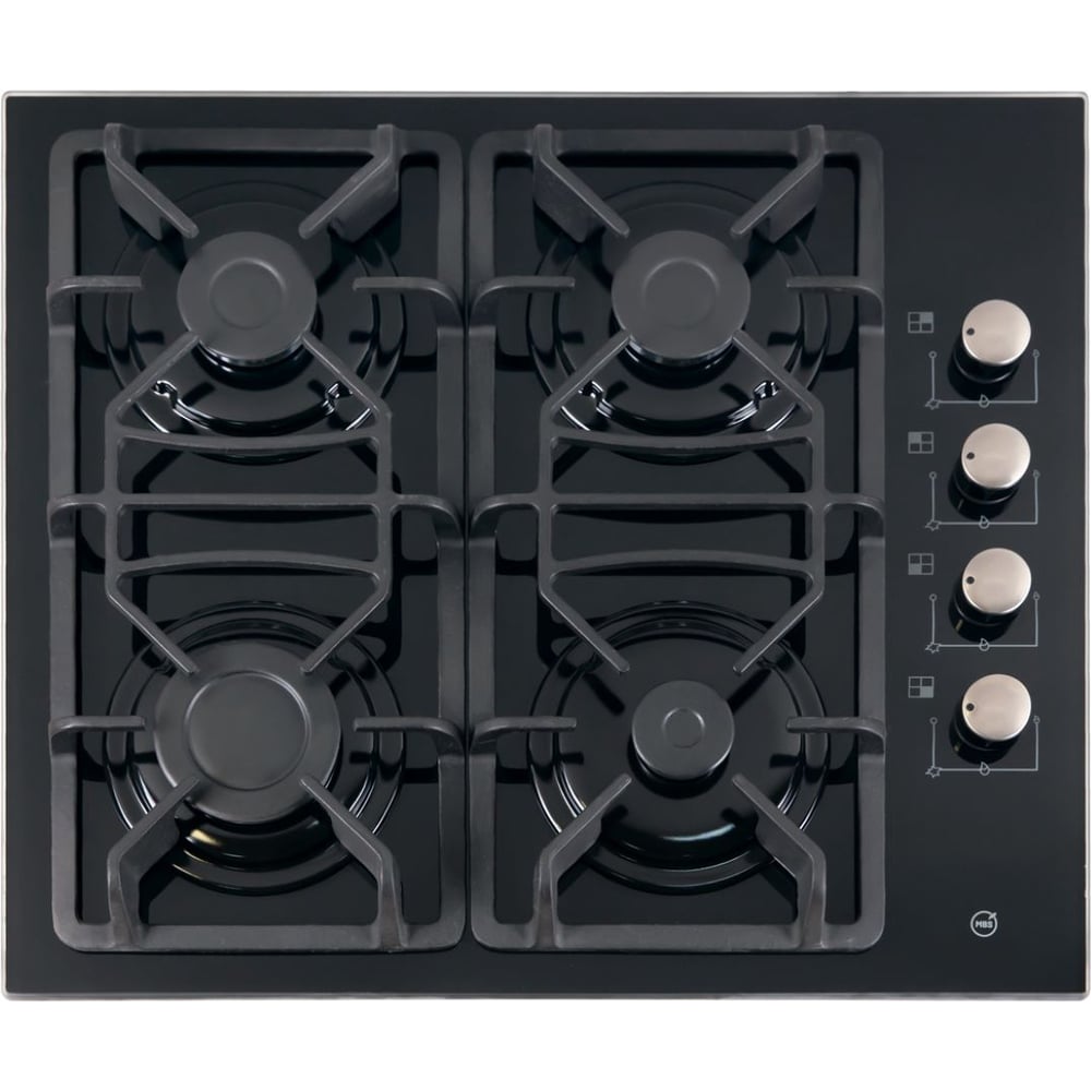 Изображение товара Варочная поверхность газовая MBS PG-611BL ECO 6410 с электроподжигом и газ-контролем