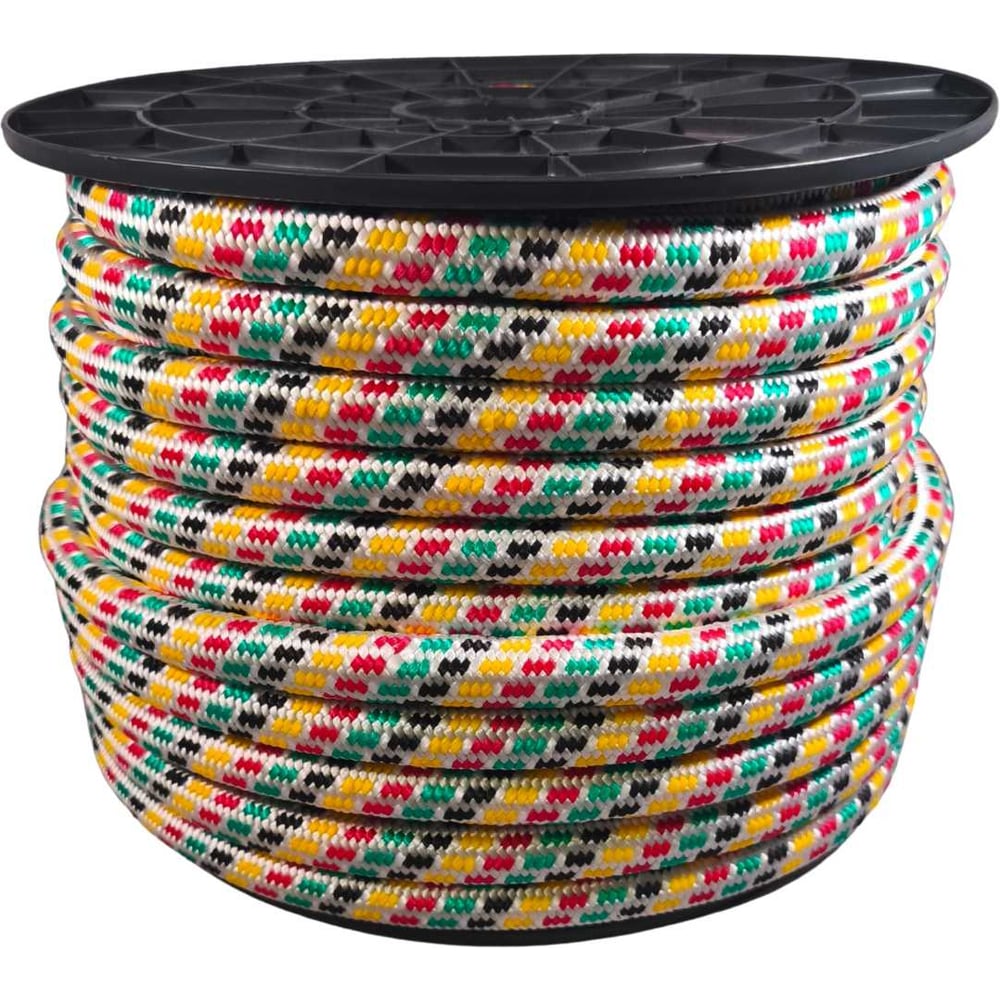 Изображение товара Шнур плетеный полипропиленовый ООО Оптхозторг 20 мм 50 м, цветной 120050