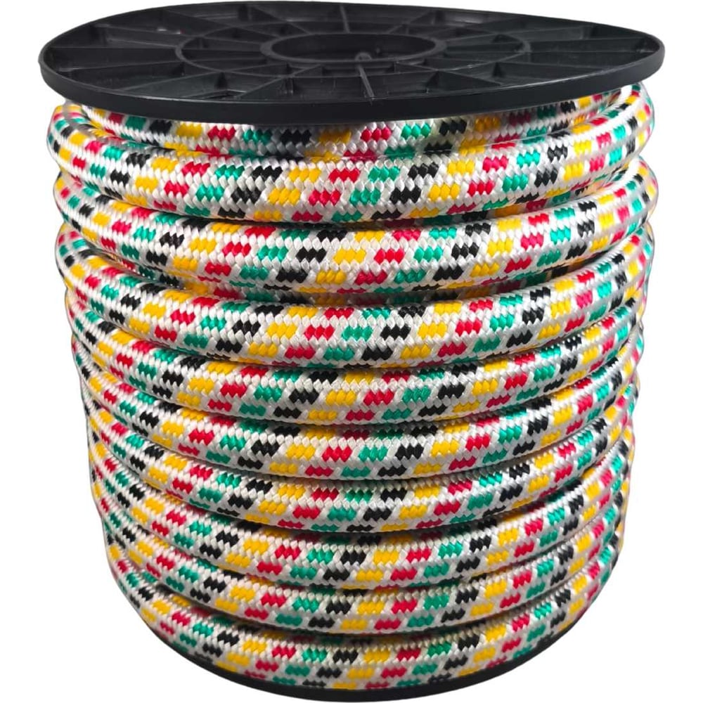 Изображение товара Шнур плетеный полипропиленовый ООО Оптхозторг 20 мм 25 м, цветной 120025