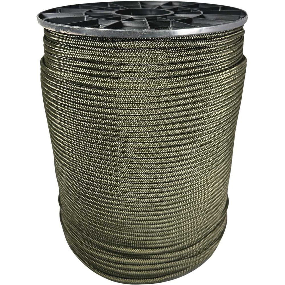 Изображение товара Шнур плетеный полиамидный ООО Оптхозторг 6 мм 400 м, хаки 2060Х400