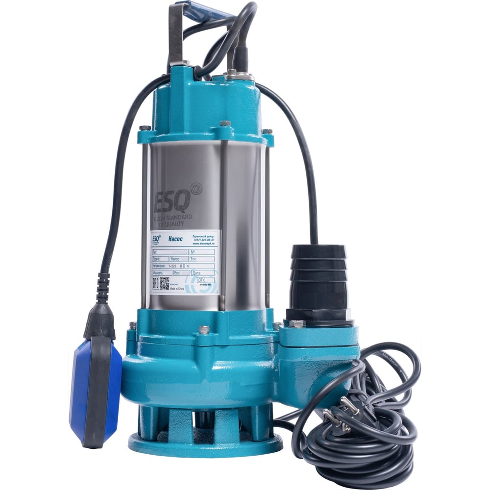 Для грязной воды  Все инструменты Насос ESQ ГНОМ 7-7-32/0.37-220 02.31.000028