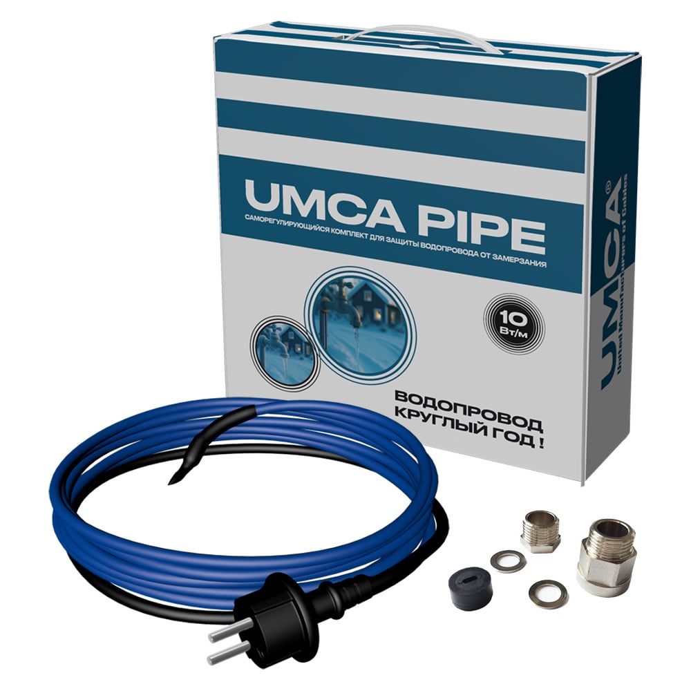Изображение товара UMCA 30м/300Вт: саморегулирующийся кабель для обогрева труб