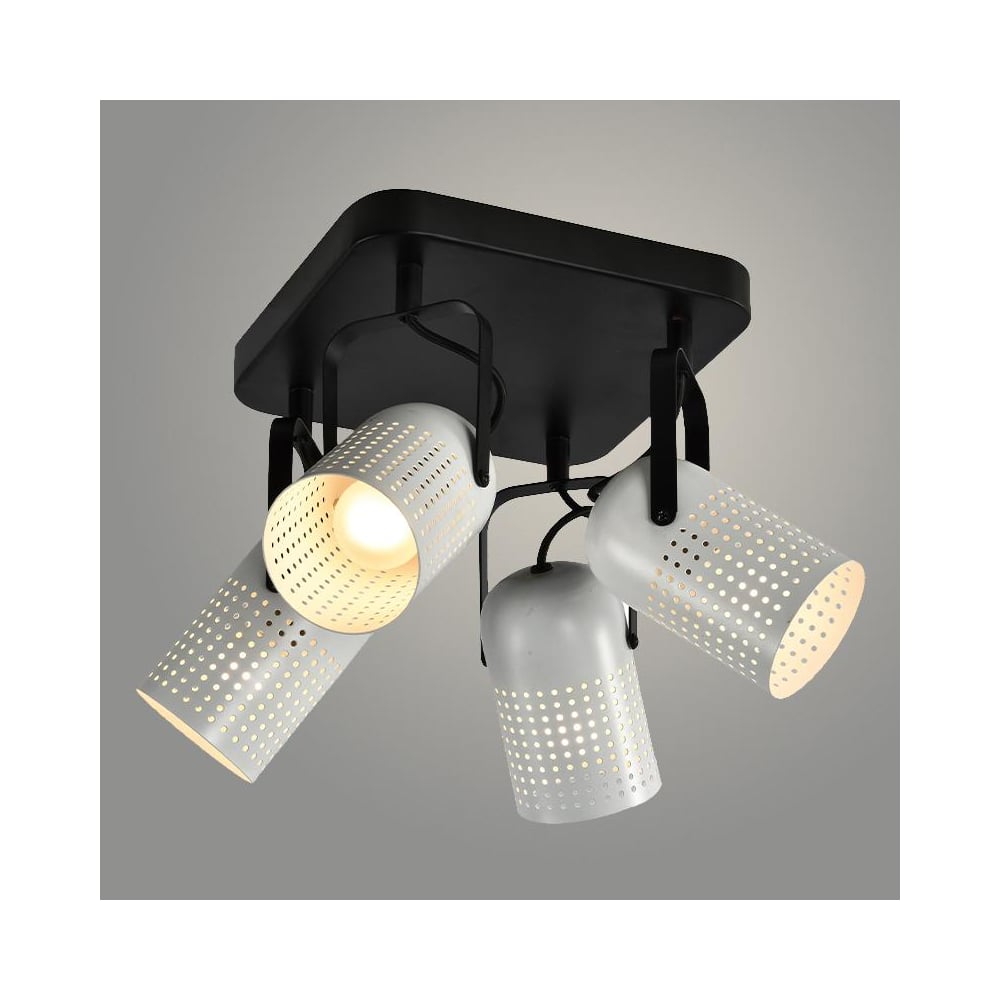 Изображение товара Спот Светильник 23960/4 BK+WH Современный накладной настенный спот с 4 лампами E27