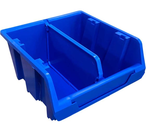 Изображение товара Лоток для метизов Jettools 150х150х85мм синий с разделителем ЛМР-5-150